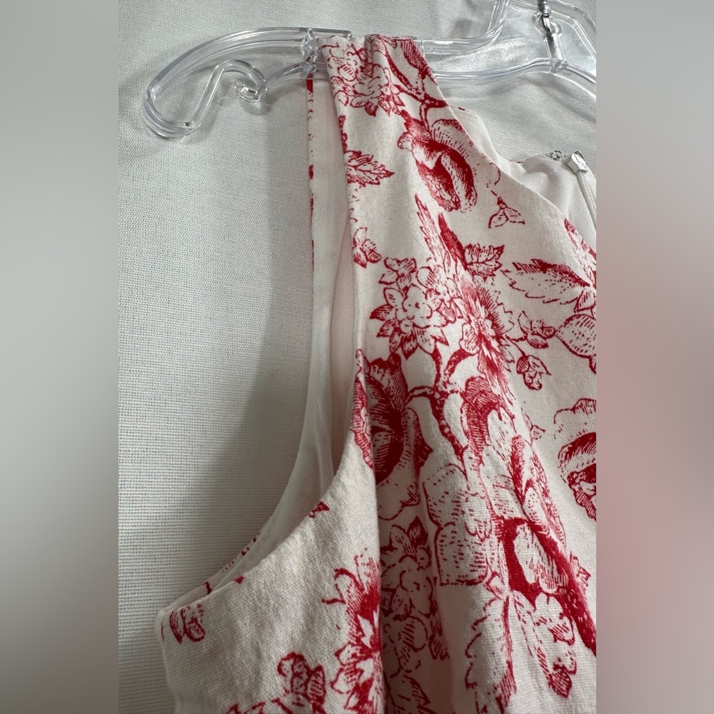 ANNE KLEIN Sleeveless Floral linen Dress Sz10 vibrant super light! A-16 - Picture 5 of 16